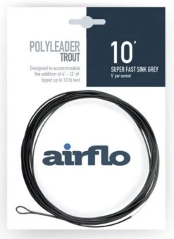 Airflo Trout 10' Polyleader -Fly Fishing Sale Store 10 Super Fast Sink