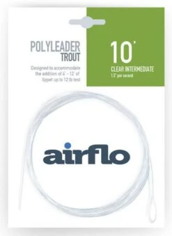 Airflo Trout 10' Polyleader -Fly Fishing Sale Store 10 intermediate