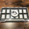 Fly Fish Food Logo Fly Box, Clear Single Sided 12 Magnetic Compartments - Large