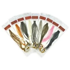 Whiting 100 Pack Dry Fly Hackle - Honey Dun - 14