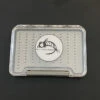 FLY FISH FOOD LOGO FLY BOX, CLEAR SINGLE SIDED - SMALL W/ EASY GRIP FOAM
