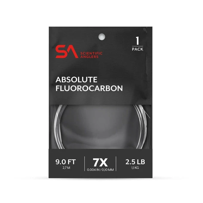 Scientific Anglers Absolute Fluorocarbon Tapered Leader - 12ft 1 Scientific Anglers Absolute Fluorocarbon Tapered Leader - 12ft