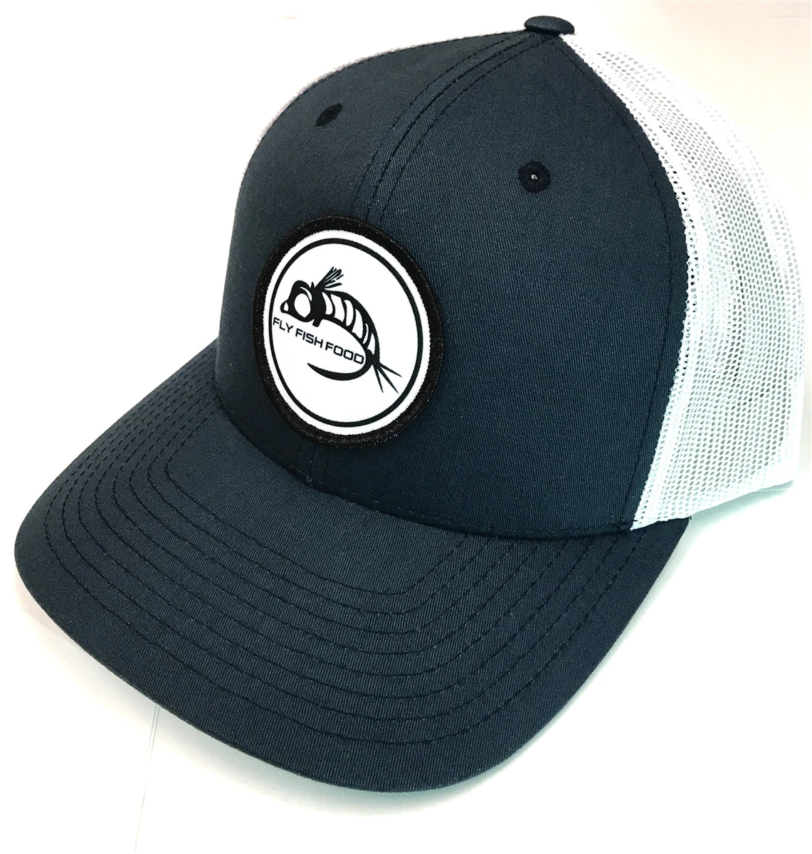 Fly Fish Food Logo Hat - Navy & White 1 Fly Fish Food Logo Hat - Navy & White