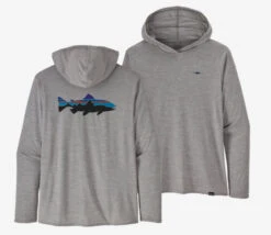 Patagonia Men's Long Sleeve Cap Cool Daily Graphic Hoodie -Fly Fishing Sale Store FITZ ROY