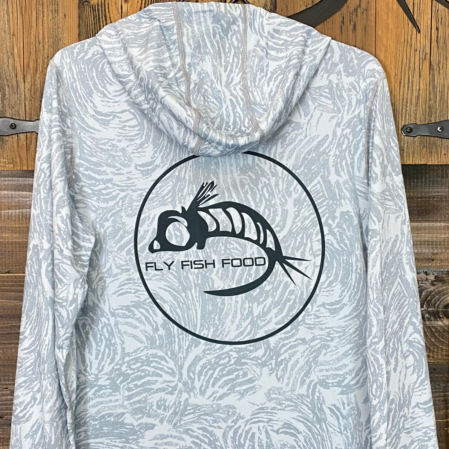 Patagonia Men's Tropic Comfort Hoody II - Fly Fish Food Logo 1 Patagonia Men's Tropic Comfort Hoody II - Fly Fish Food Logo