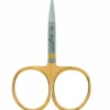 DR SLICK Dr. Slick - Iris Scissors 3-1/2" Gold Loops - Curved