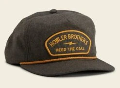 Howler Brothers Unstructured Snapback -Fly Fishing Sale Store Lightning Badge Battle Green