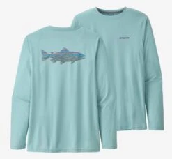 Patagonia Men's Long-Sleeved Capilene Cool Daily Fish Graphic Shirt -Fly Fishing Sale Store Long sleeve