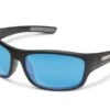 Smith Suncloud Milestone - Matte Black - Polarized Blue Mirror