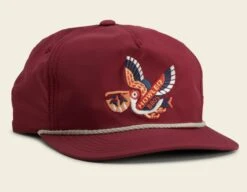 Howler Brothers Unstructured Snapback -Fly Fishing Sale Store Pelican Maroon