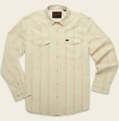 Howler Bros. H Bar B Tech Longsleeve Shirt -Fly Fishing Sale Store Porter Stripe Cream