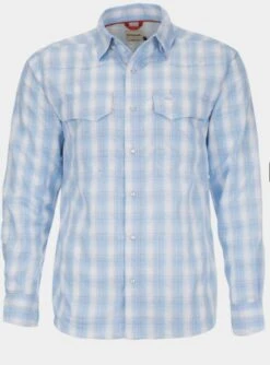 Simms - Big Sky Long Sleeve Shirt -Fly Fishing Sale Store Sky Flame Plaid