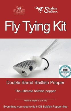 Hareline Fly Tying Kit - Double Barrel Baitfish Popper