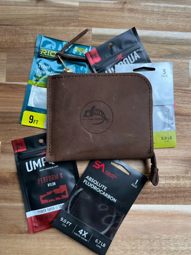 Rustico Fly Fishing Leader Wallet - Fly Fish Food Logo 1 Rustico Fly Fishing Leader Wallet - Fly Fish Food Logo