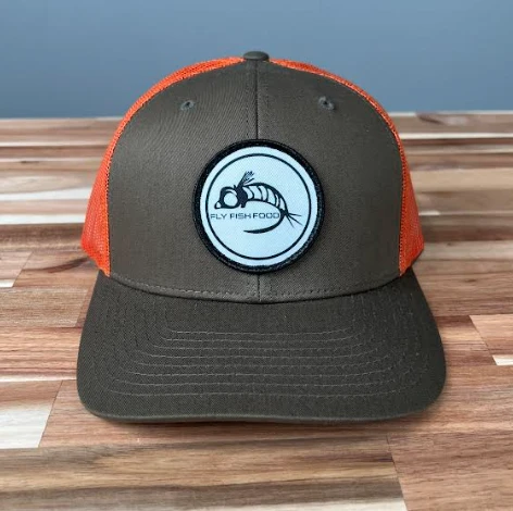 Fly Fish Food Logo Hat - Dark Loden/Jaffa Orange 1 Fly Fish Food Logo Hat - Dark Loden/Jaffa Orange
