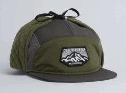 COAL - The Tracker Flabbel Lined 5 Panel Earflap Cap -Fly Fishing Sale Store olivetracker