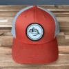 Fly Fish Food Logo Hat - Dark Orange/Aluminium
