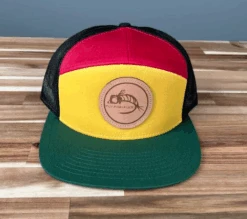 Fly Fish Food Logo Hat 7-Panel - Yellow/Red/Black/Dk.Green