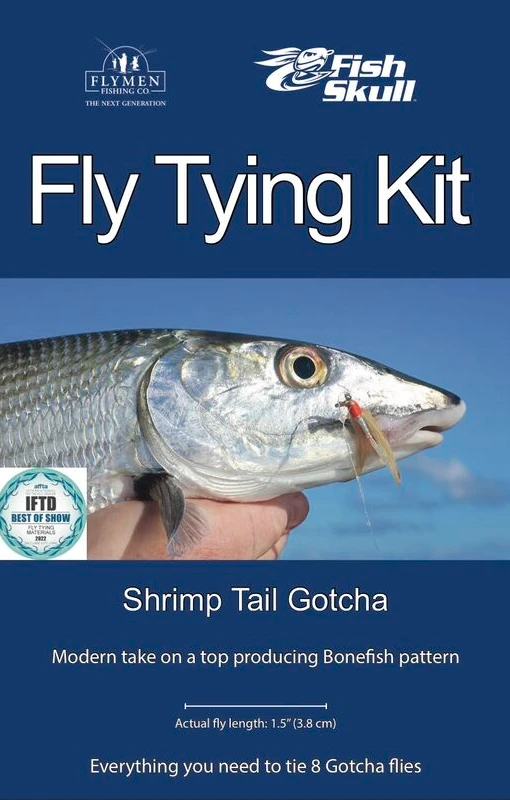 Hareline Fly Tying Kit - Shrimp Tail Gotcha 1 Hareline Fly Tying Kit - Shrimp Tail Gotcha