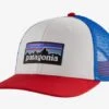 Patagonia P-6 Logo Trucker Hat - White